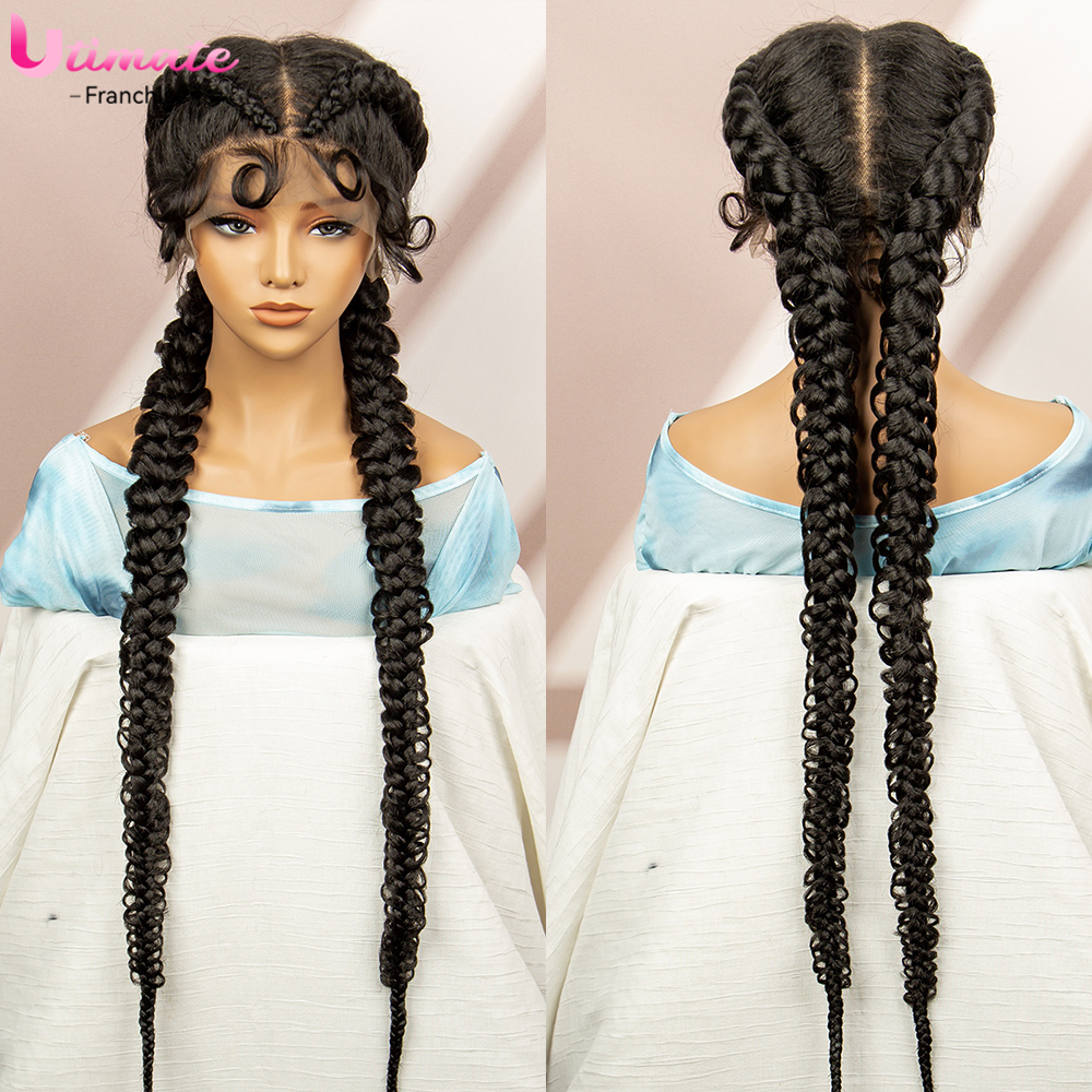 Braiding Hair Kanekalon - Synthetic Goddess Braided Wigs Cornrow Braided