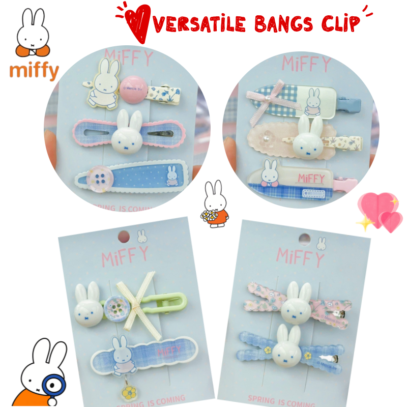Hair Care Gift Set - New Miffy rabbit bangs clip simple