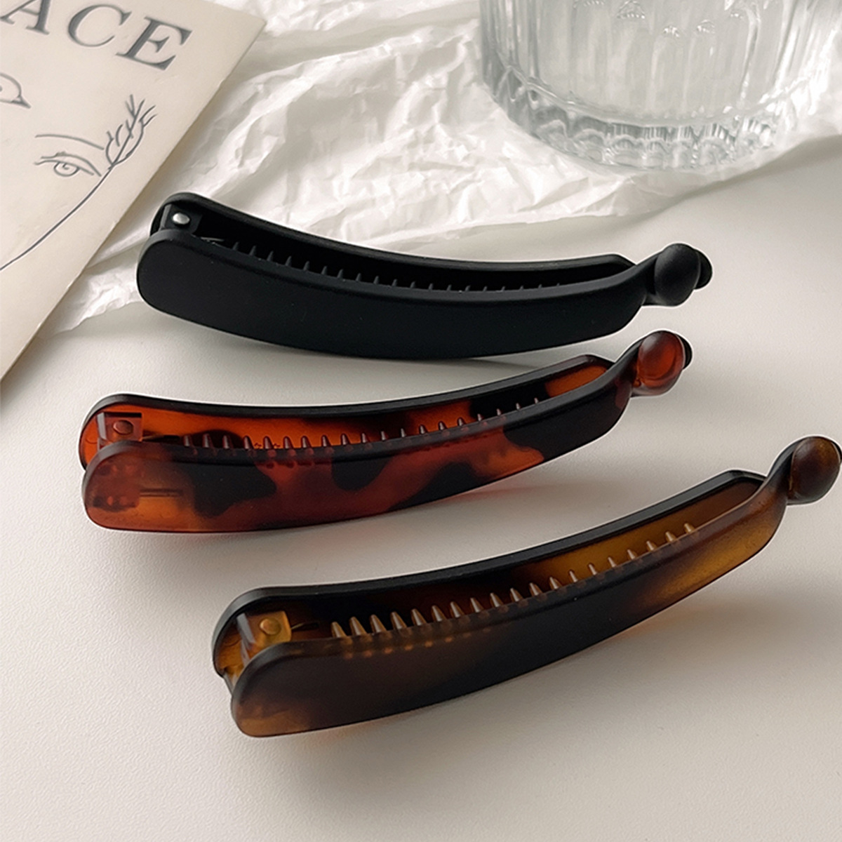 Hair Clip Claw Large - Korean Simple Banana Clip For Women