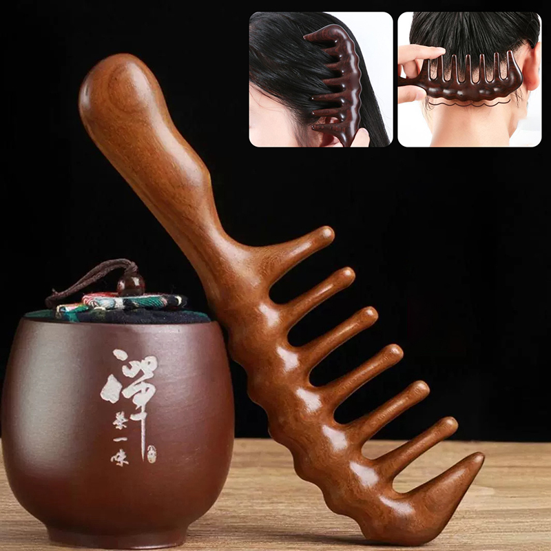 Hair Care Long Hair - Natural Sandalwood Hair Combs Anti-Static Wooden