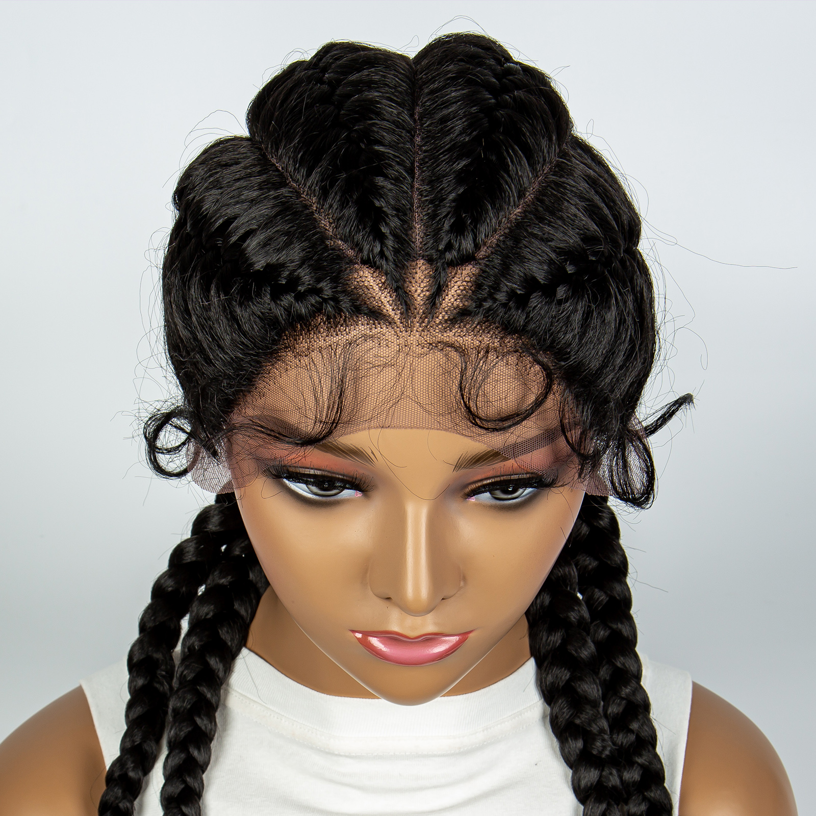 Braiding Hair Kanekalon - Synthetic Cornrow Braiding Wigs for Women