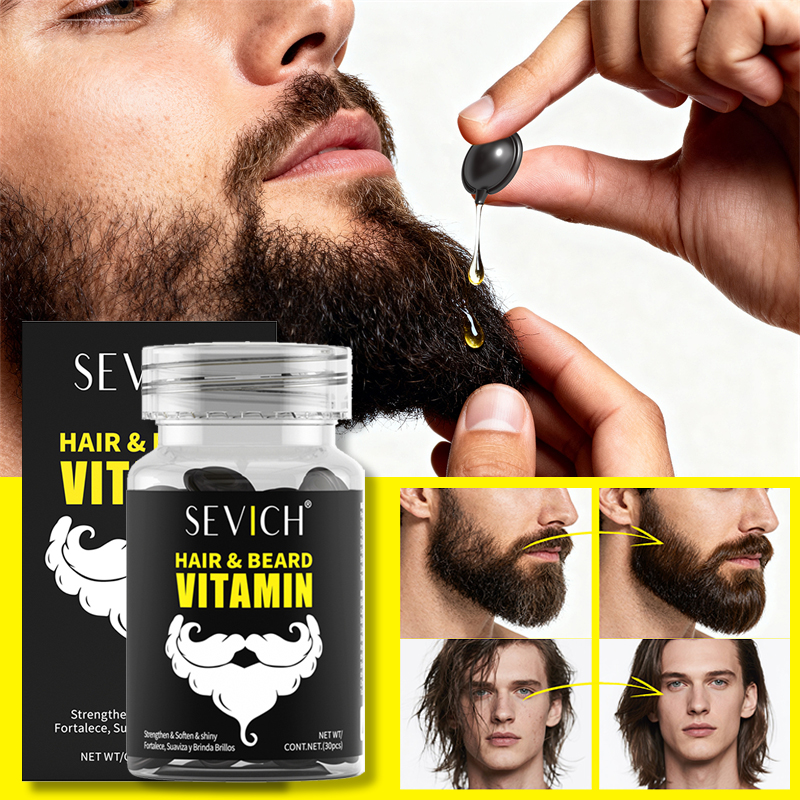 Hair Care Essential Oil Atomizing - Hair Care Vitamin Capsules Beard Growth
