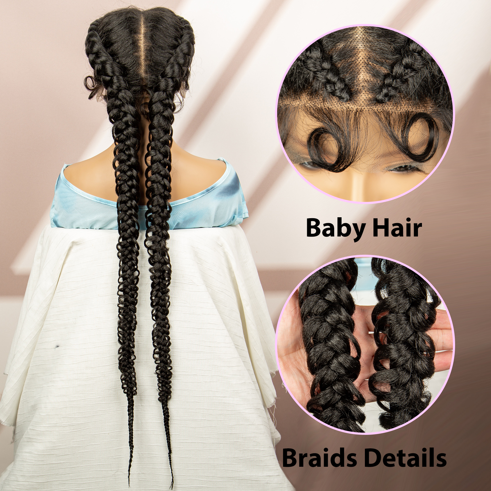 Synthetic Goddess Braided Wigs – Braiding Hair Kanekalon recenzja i cena
