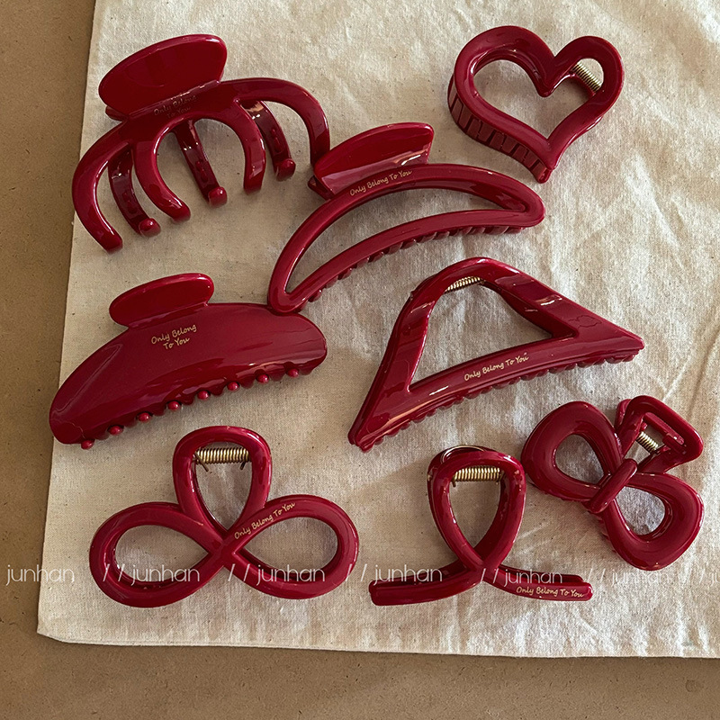 French Red Collection! Large G – Hair Clip Claw Large recenzja i cena
