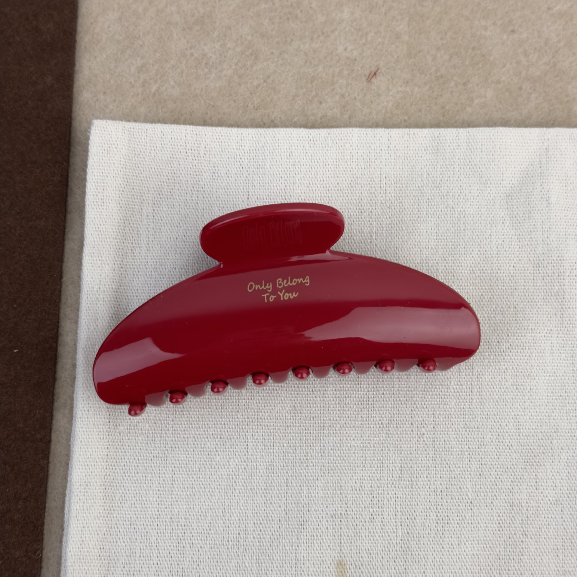 French Red Collection! Large G – Hair Clip Claw Large recenzja i cena