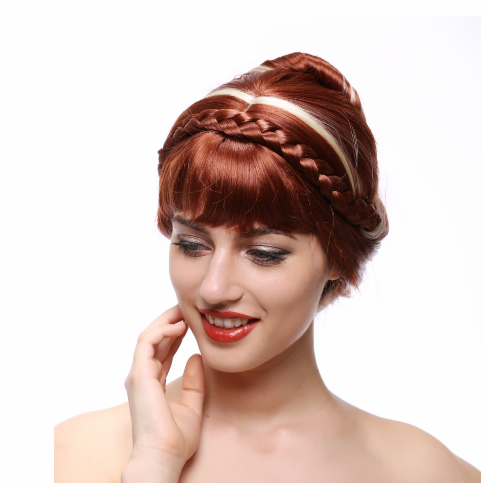 Anna Wig For Adult Red Brown B – Braiding Hair Kanekalon recenzja i cena