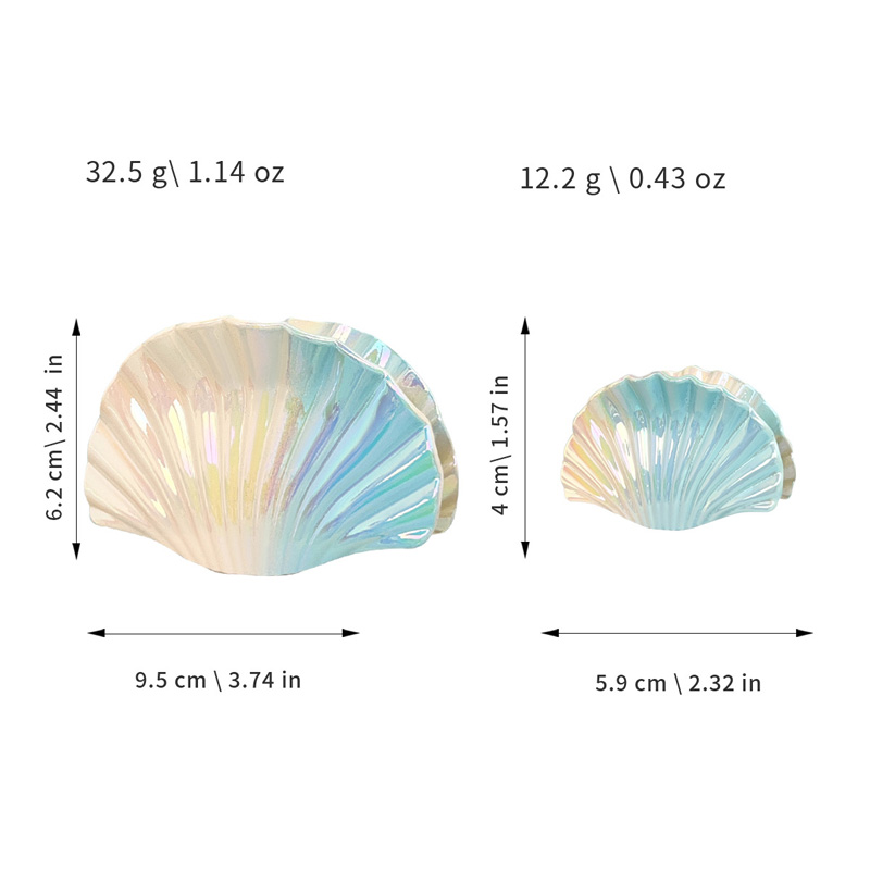 2pcs Gradient Shell Hair Clip  – Hair Clip Claw Large recenzja i cena