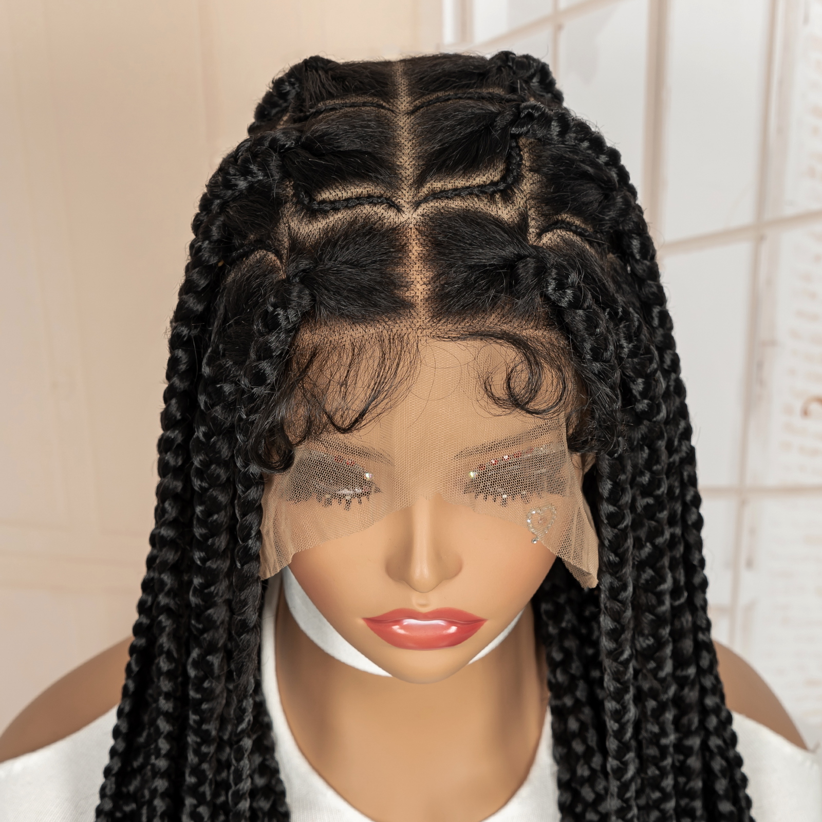 Synthetic Full Lace Braided Wi – Braiding Hair Kanekalon recenzja i cena