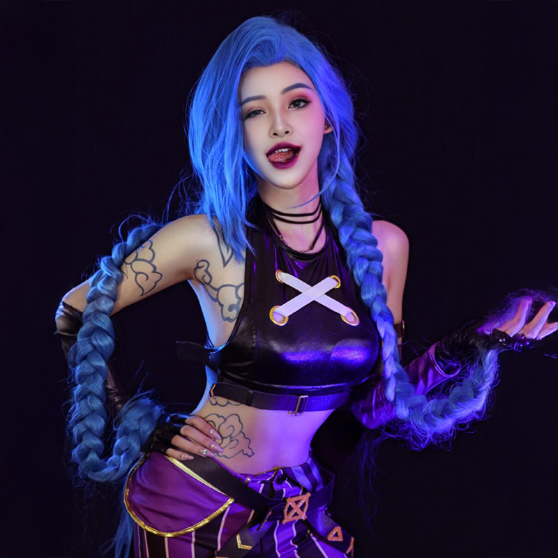 Long Pink Blue Braided Synthet – Braiding Hair Kanekalon recenzja i cena