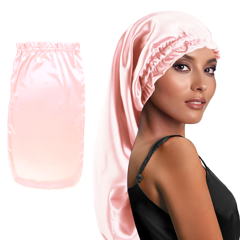 New Women's Long Satin Sleep C – Hair Care Long Hair recenzja i cena