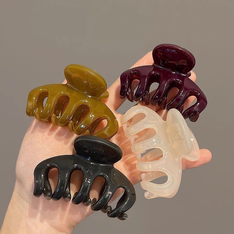 Elegant Solid Small Pumpkin Ha – Hair Clip Claw Large recenzja i cena