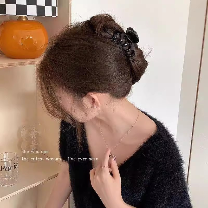 Elegant Solid Small Pumpkin Ha – Hair Clip Claw Large recenzja i cena