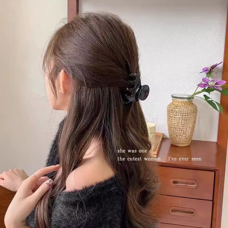 Elegant Solid Small Pumpkin Ha – Hair Clip Claw Large recenzja i cena