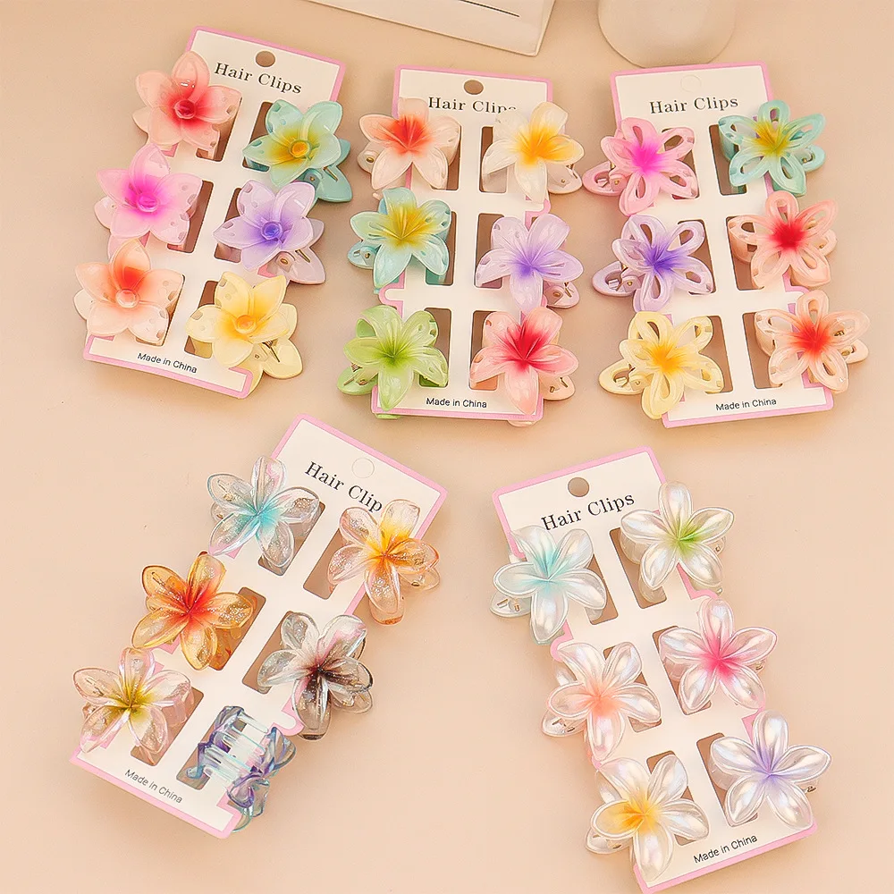 6Pcs Fashion Colorful Transpar – Hair Clip Claw Large recenzja i cena