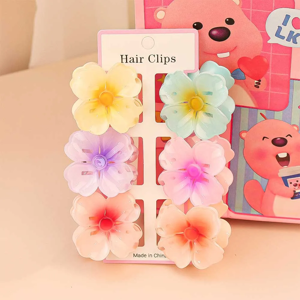 6Pcs Fashion Colorful Transpar – Hair Clip Claw Large recenzja i cena