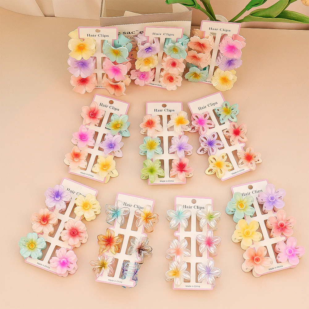 6Pcs Fashion Colorful Transpar – Hair Clip Claw Large recenzja i cena