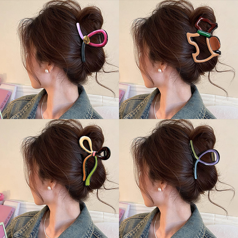 Large Bow Hair Clip Crab Korea – Hair Clip Claw Large recenzja i cena