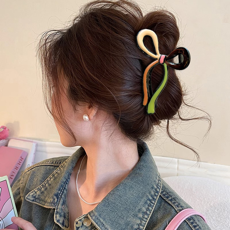 Large Bow Hair Clip Crab Korea – Hair Clip Claw Large recenzja i cena