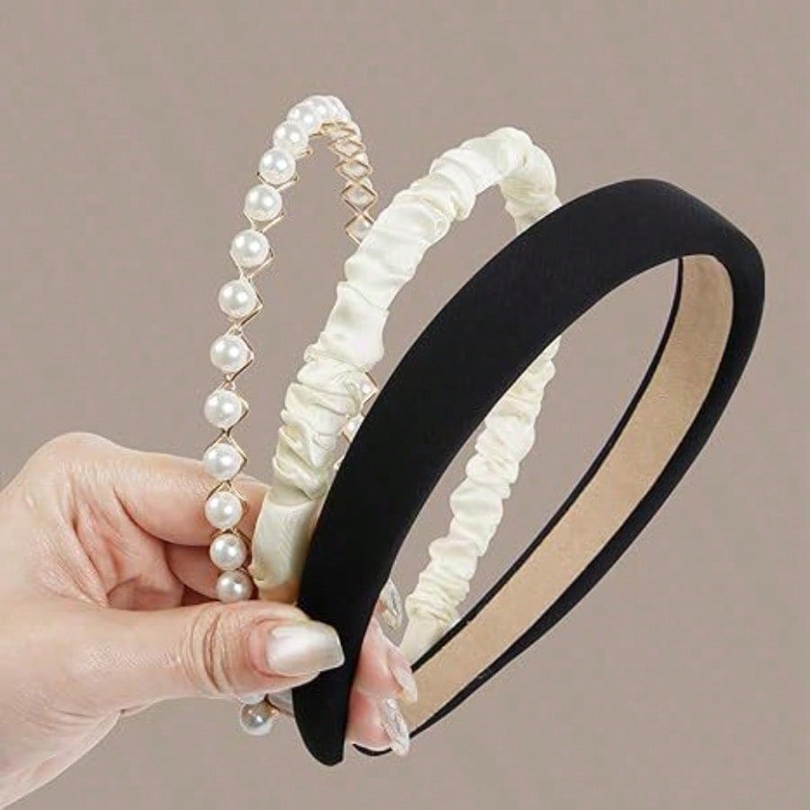 3Pcs White Pearl Ruffled Headb – Hair Care Gift Set recenzja i cena