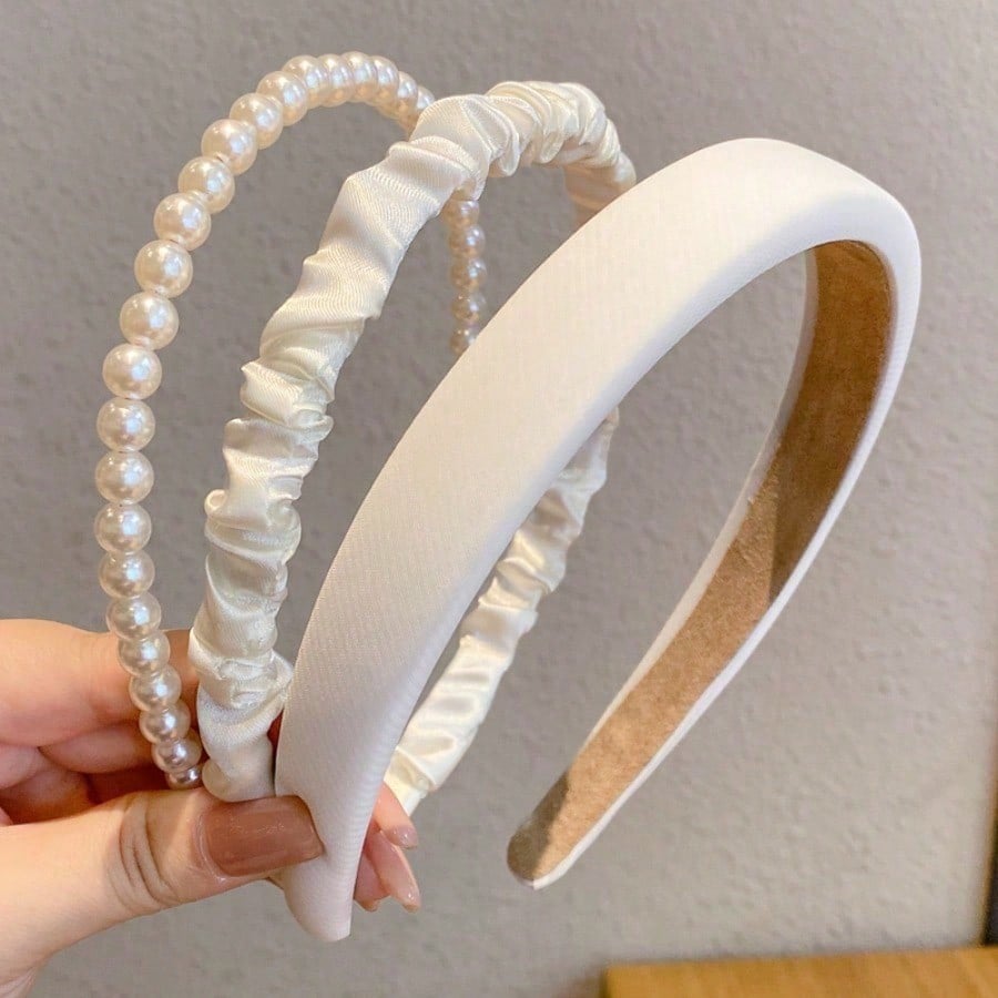 3Pcs White Pearl Ruffled Headb – Hair Care Gift Set recenzja i cena