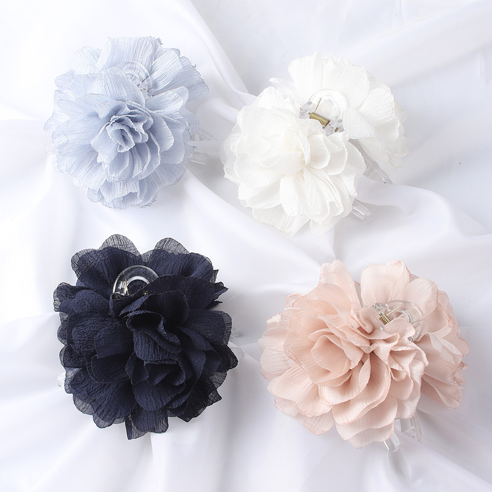 Fabric Big Flower Hair Claw Cl – Hair Clip Claw Large recenzja i cena