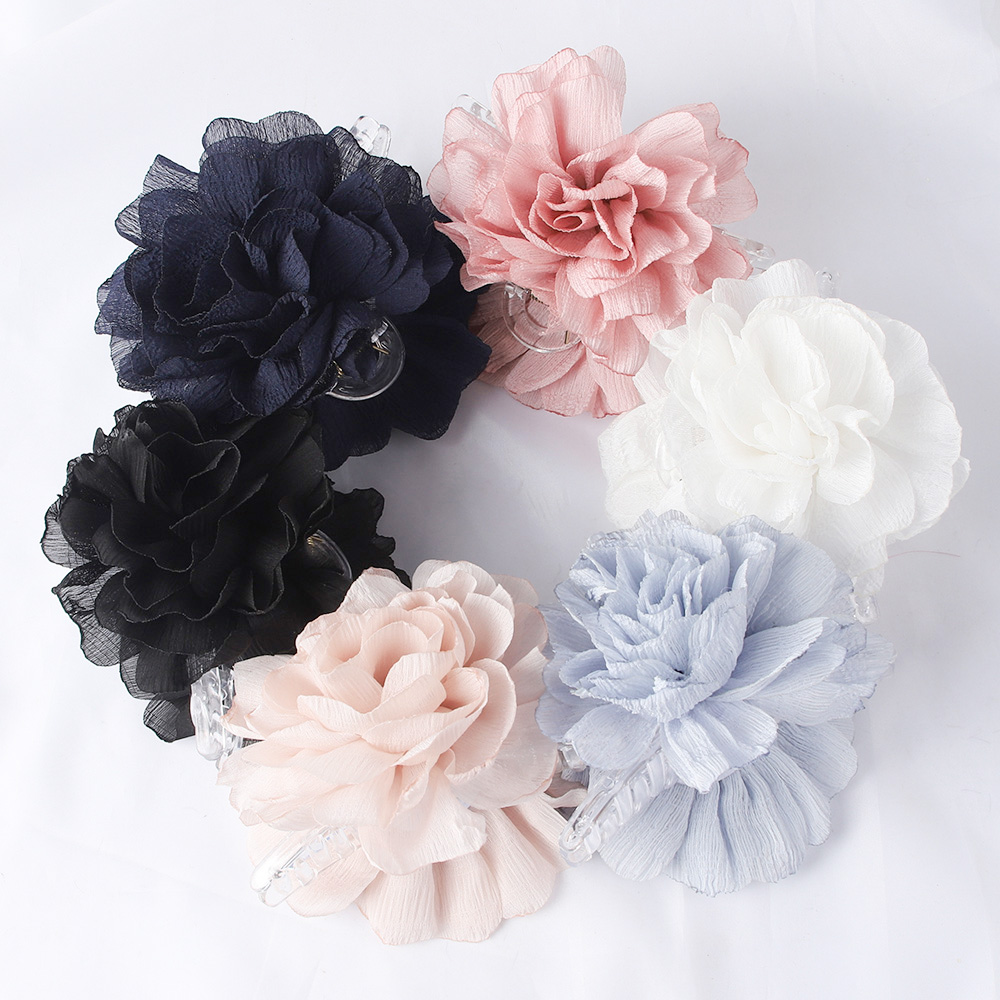 Fabric Big Flower Hair Claw Cl – Hair Clip Claw Large recenzja i cena