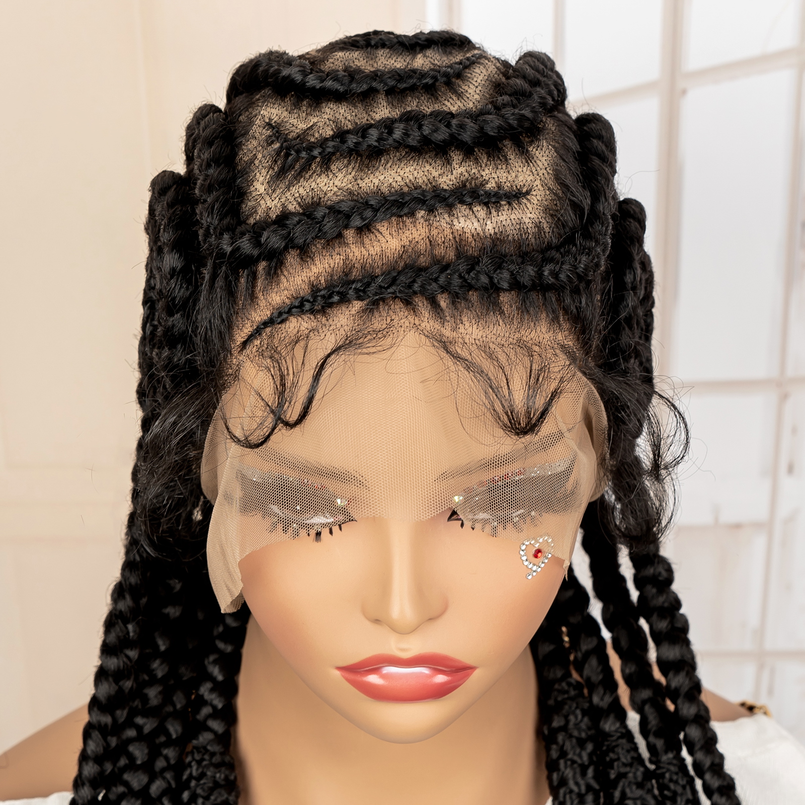 New Synthetic Afro Braided Wig – Braiding Hair Kanekalon recenzja i cena