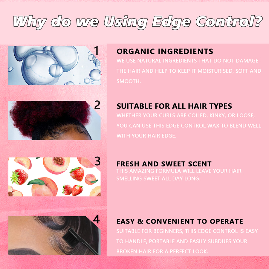 GOIPLE 30G Edge Control for 4C – Hair Care Olive Oil recenzja i cena