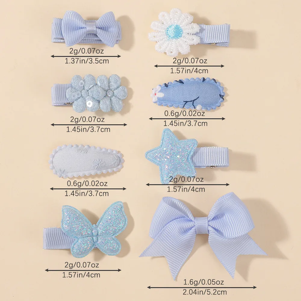 8Pcs/Set Girls Barrette Haircl – Hair Care Gift Set recenzja i cena