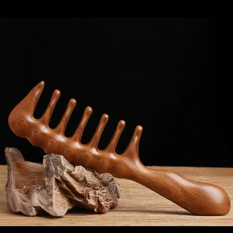 Natural Sandalwood Hair Combs  – Hair Care Long Hair recenzja i cena