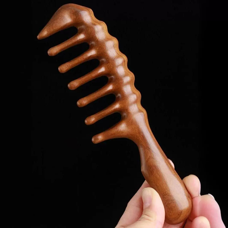 Natural Sandalwood Hair Combs  – Hair Care Long Hair recenzja i cena