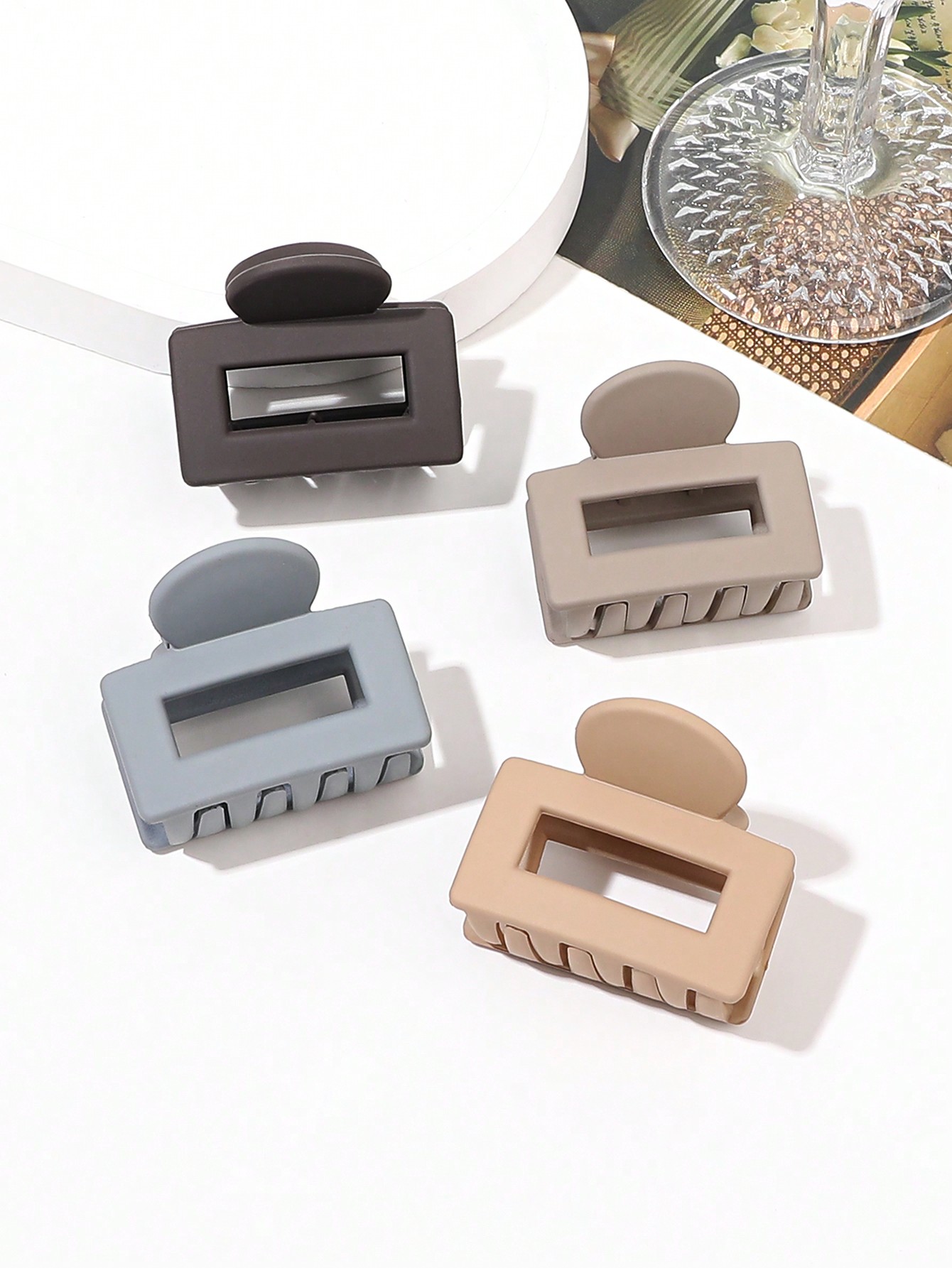 4Pcs Matte Hair Claw Clips for – Hair Care Gift Set recenzja i cena