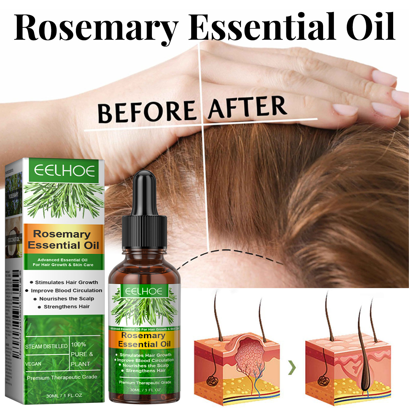 Hair Growth Serum Fast Growing – Hair Care Essential Oil Atomizing recenzja i cena