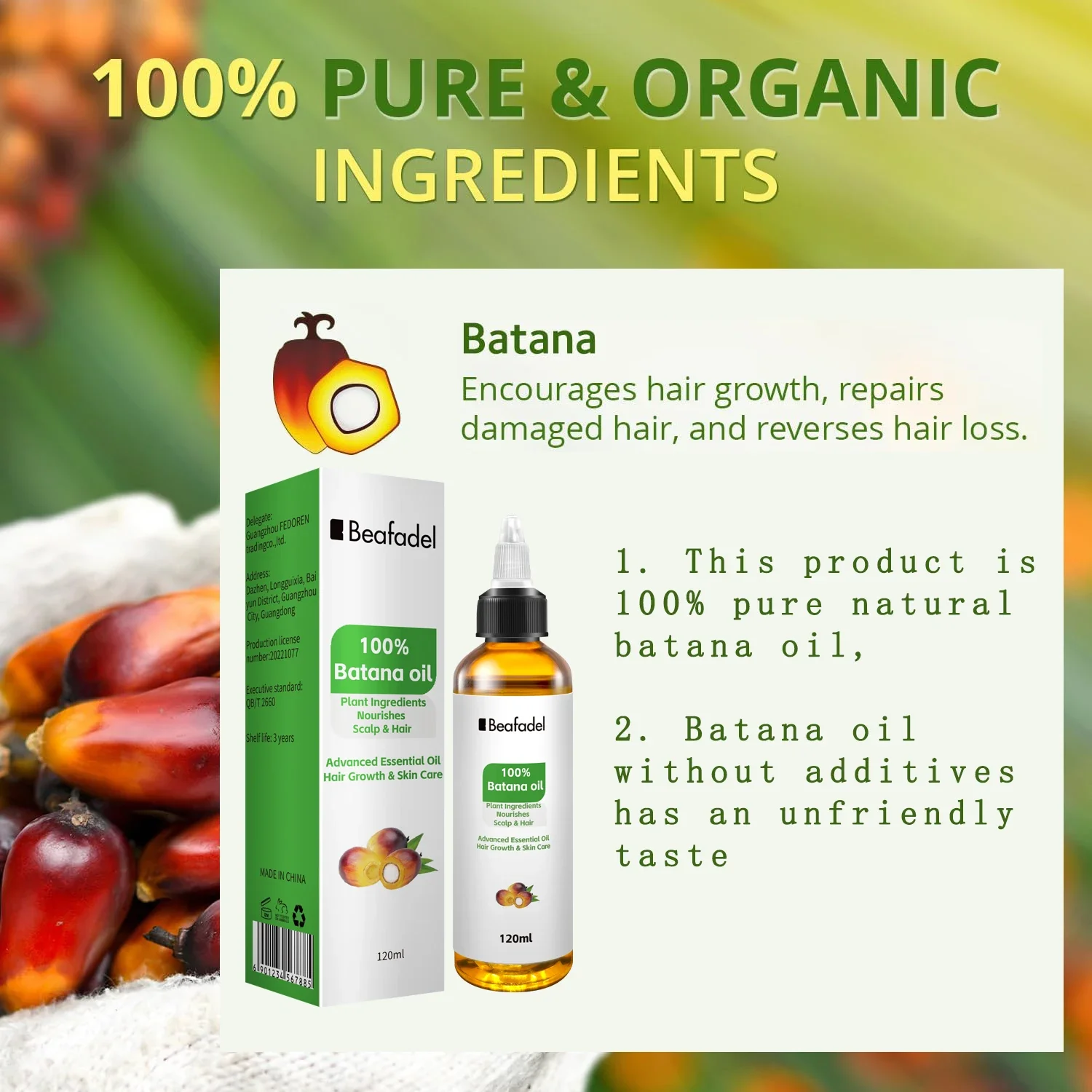 Batana Oil Hair Growth for Men – Hair Care Essential Oil Atomizing recenzja i cena