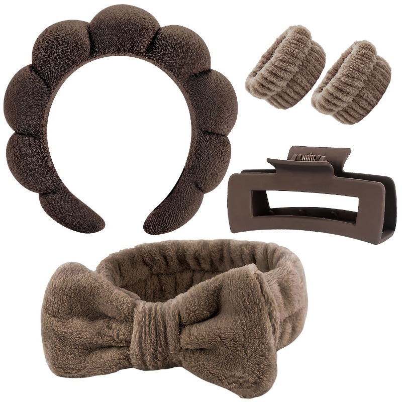 5pcs/Set Spa Headband Wristban – Hair Care Gift Set recenzja i cena