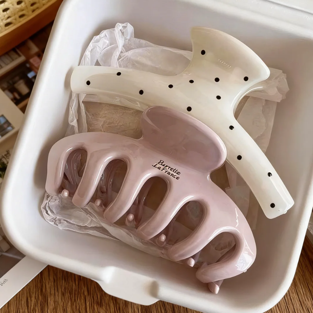 Large-Sized Acrylic Shark Bone – Hair Clip Claw Large recenzja i cena