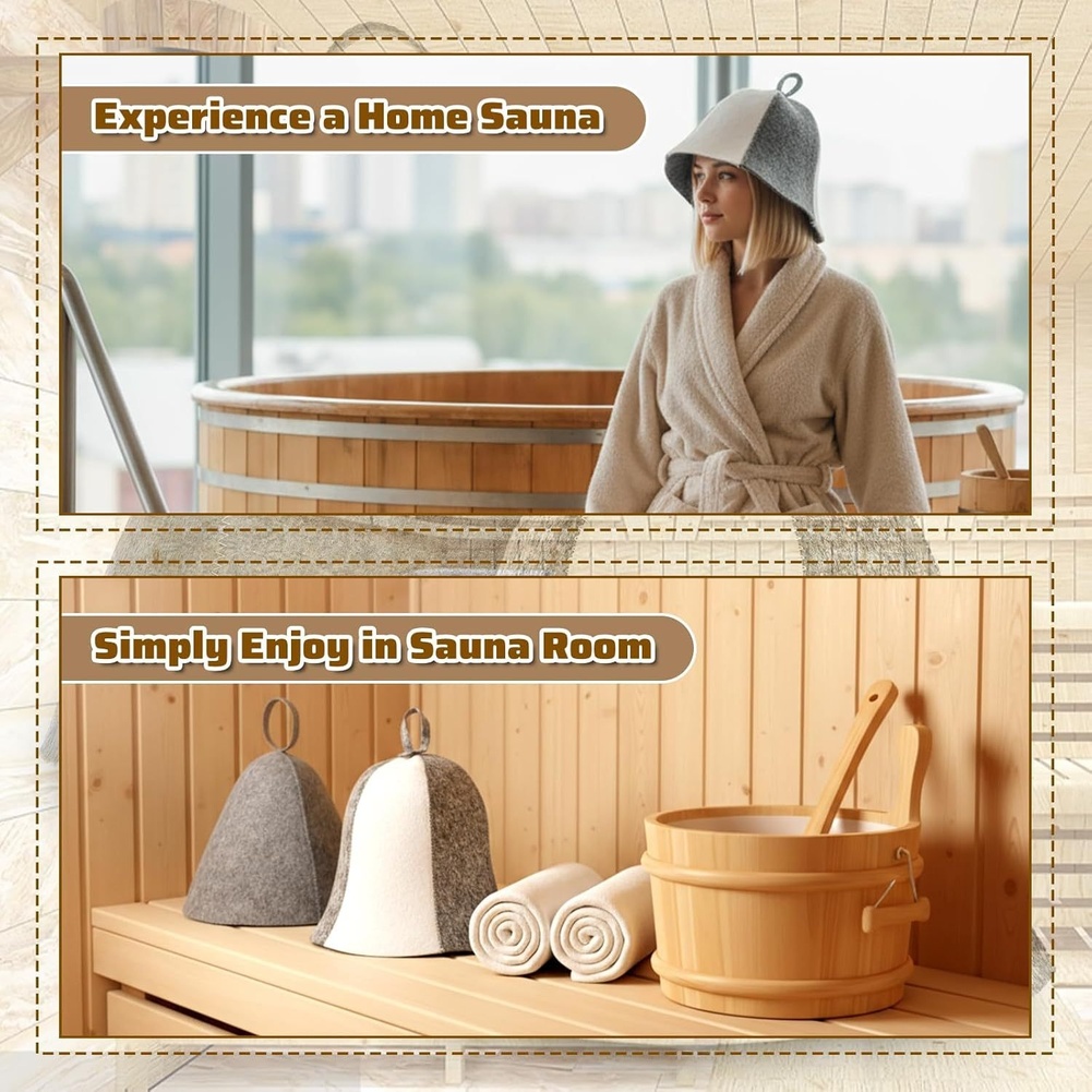 Home Sauna Gray Sauna Hat Saun – Hair Care Daily Routine recenzja i cena
