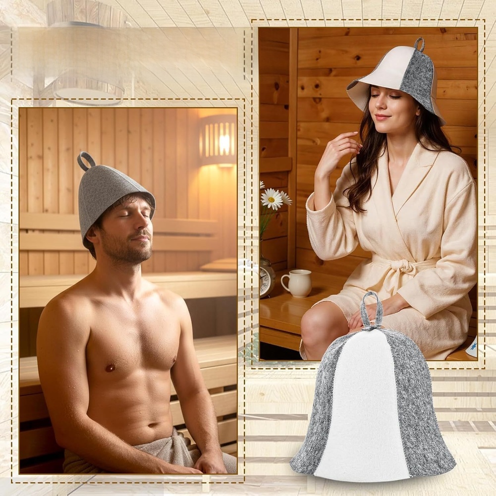 Home Sauna Gray Sauna Hat Saun – Hair Care Daily Routine recenzja i cena
