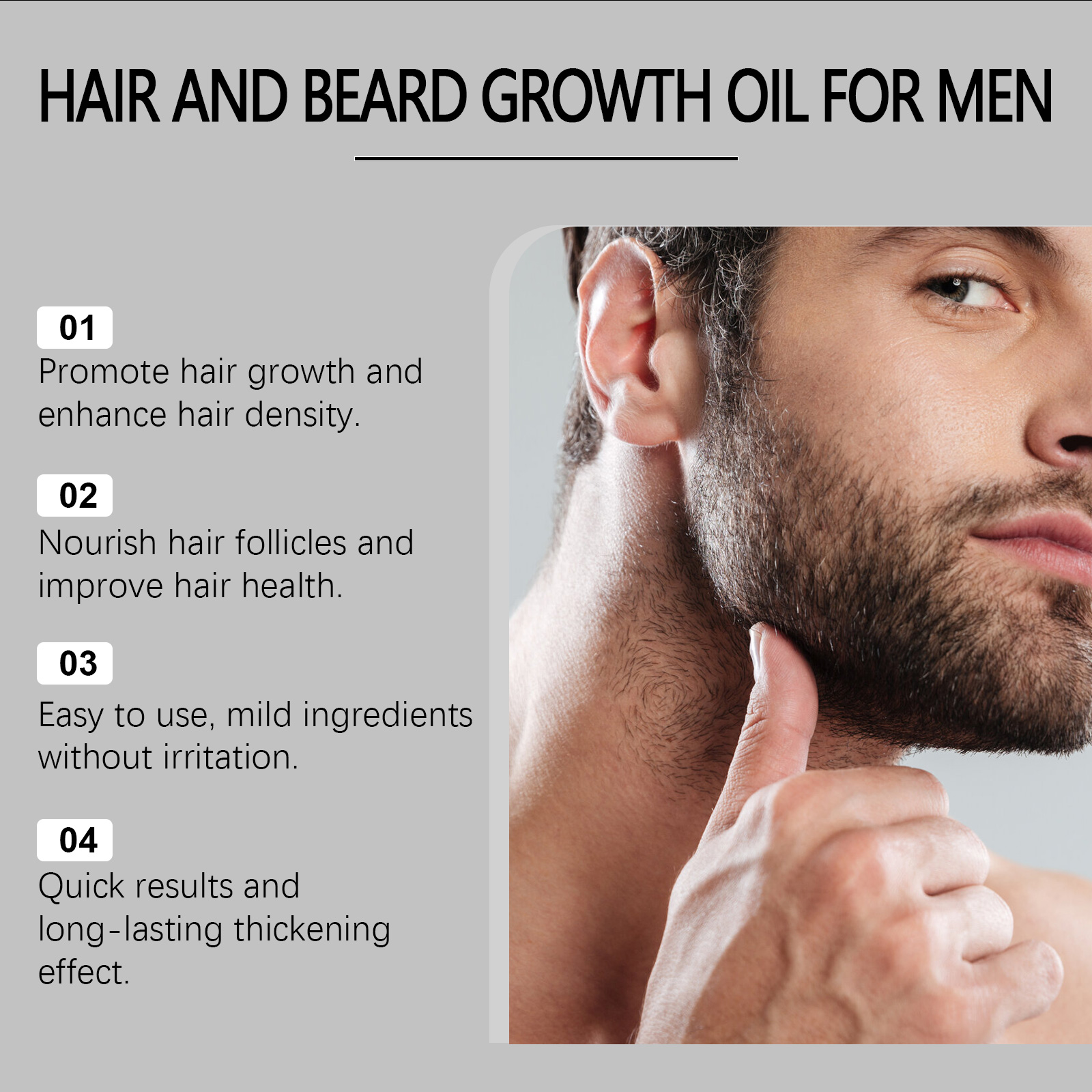 15ML Men Beard Care Oil Nouris – Hair Care Essence Oil recenzja i cena