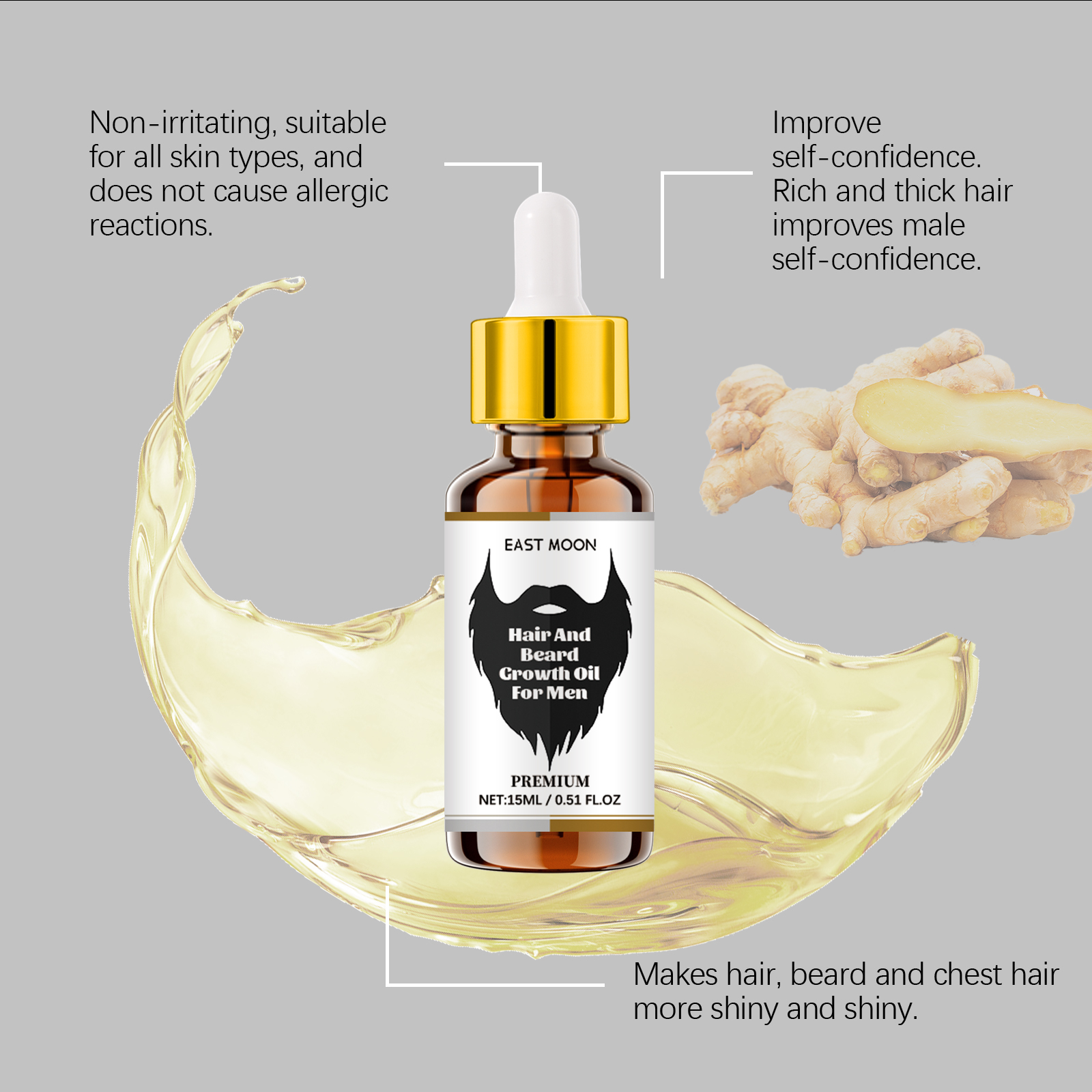 15ML Men Beard Care Oil Nouris – Hair Care Essence Oil recenzja i cena