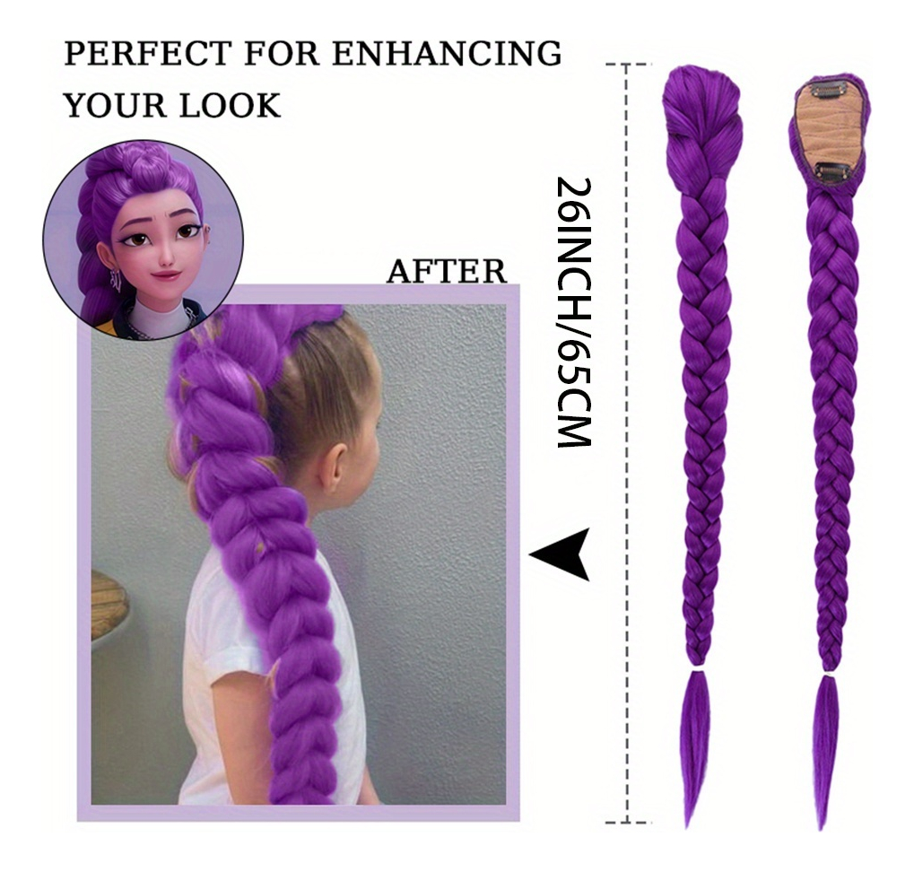 26inch Anime Character Purple  – Braiding Hair Kanekalon recenzja i cena