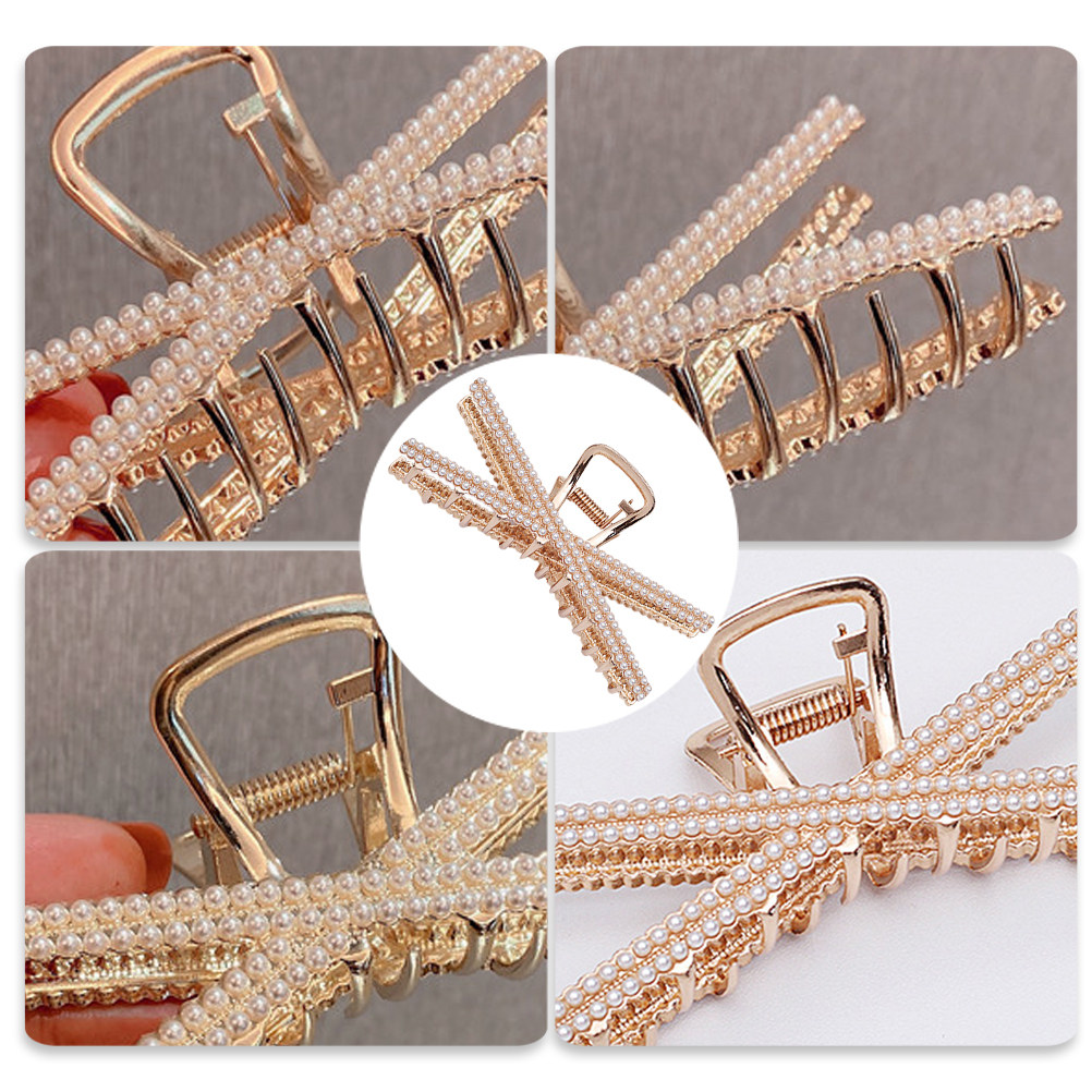 3Pcs Pearl Hair Claws Jaw Clip – Hair Care Daily Routine recenzja i cena