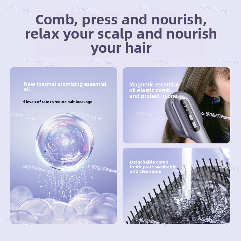 Electric Scalp Massage Comb, E – Hair Care Essential Oil Atomizing recenzja i cena