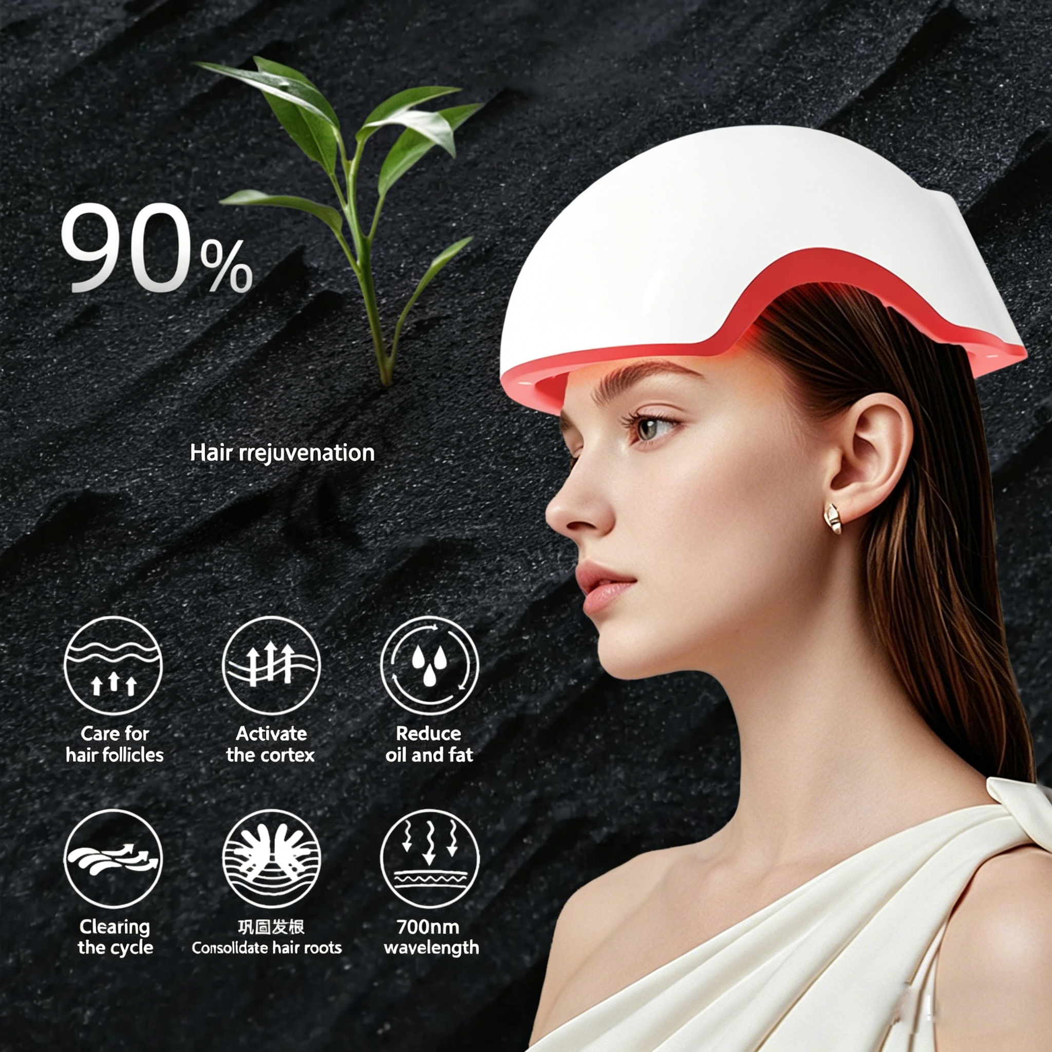 Red Light Therapy Device Hat N – Hair Care Vegan recenzja i cena