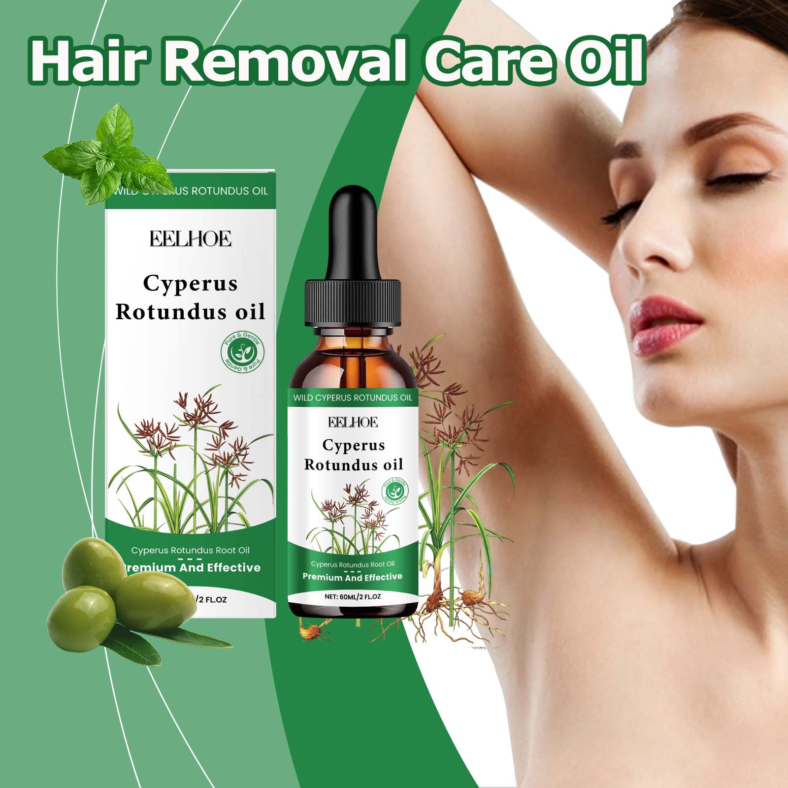 TITOK HOT 60ml Cyperus Rotundu – Hair Care Olive Oil recenzja i cena