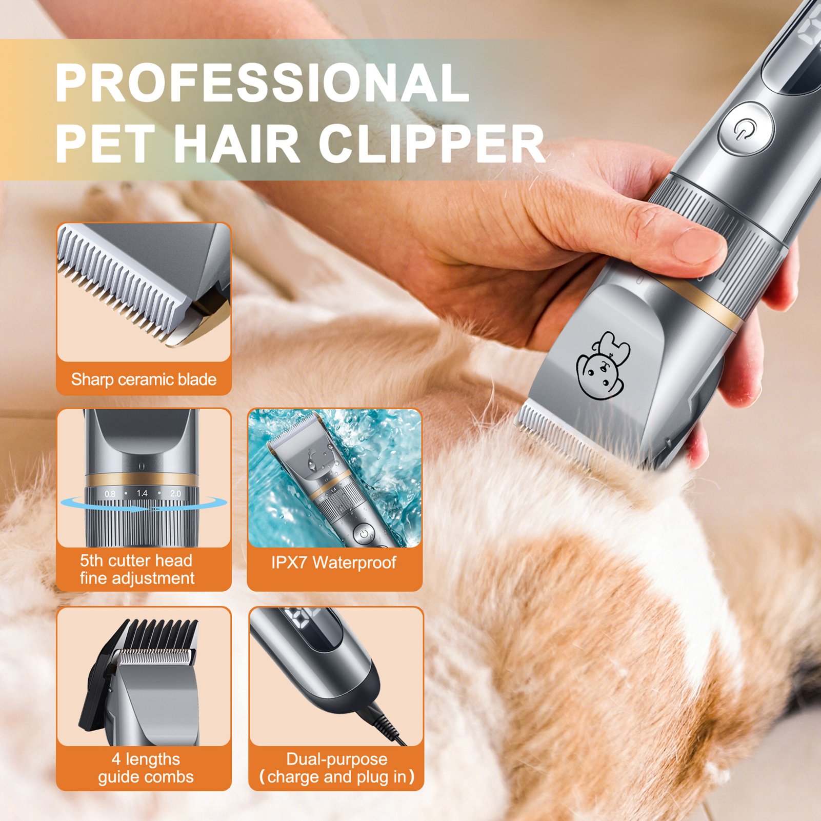 Pet Hair Trimmer Quiet Cat Cli – Hair Care Long Hair recenzja i cena