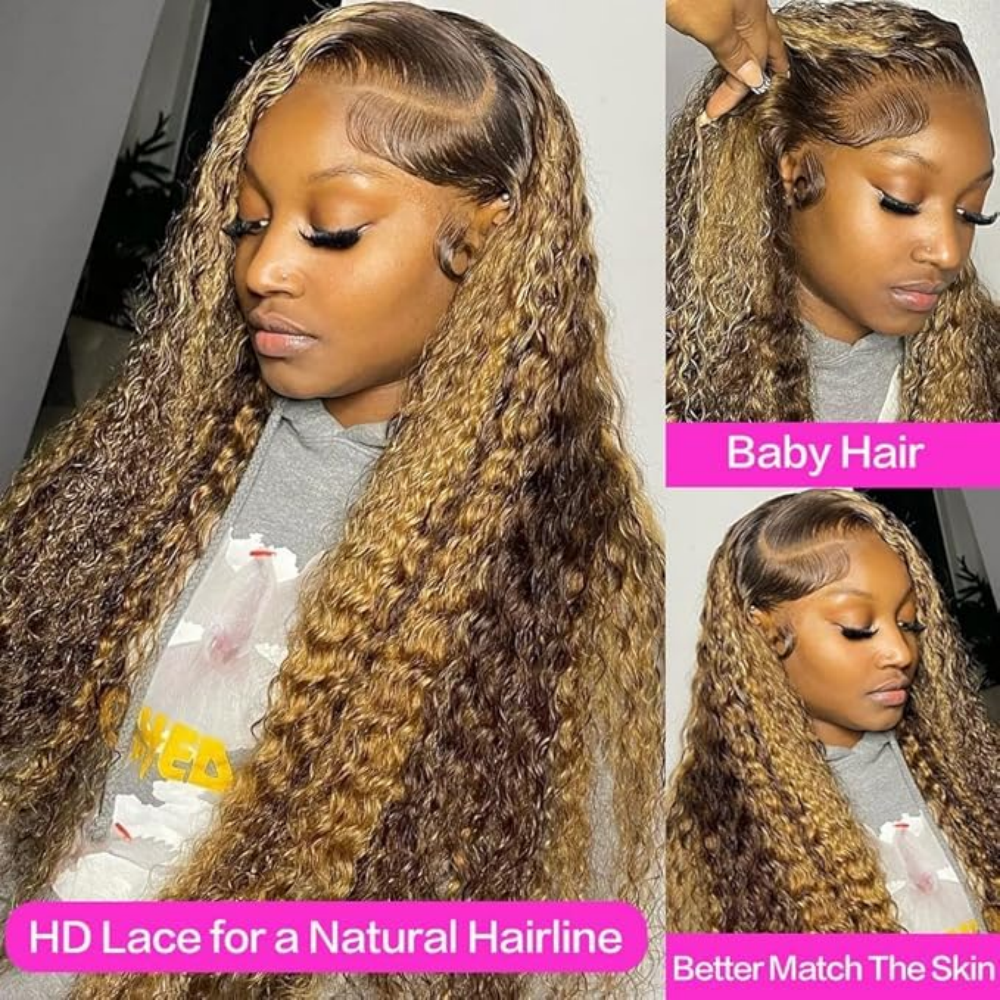 Highlight Curly Wig 13x4 Lace  – Hair Care Long Hair recenzja i cena